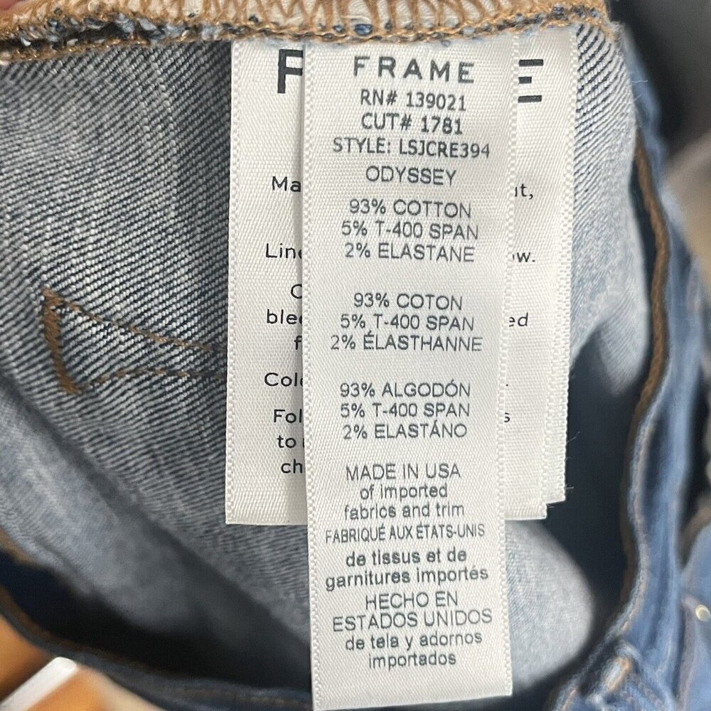 Frame Denim Le Skinny de Jeanne Crop Jeans Sz 28 - Picture 7 of 7